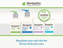 Tablet Screenshot of amlactin.com